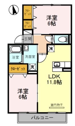 ラ・ピュールメゾン　Ｃ棟　 間取り