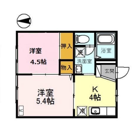 ファミールコーポ高屋　１棟 間取り