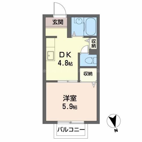 ヴィラ・かしの木Ⅱ 間取り