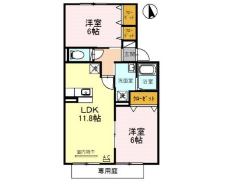 ラ・ピュールメゾン　Ｃ棟　 間取り