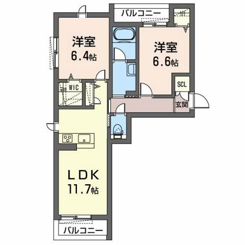 メゾン　ジーニャ 間取り