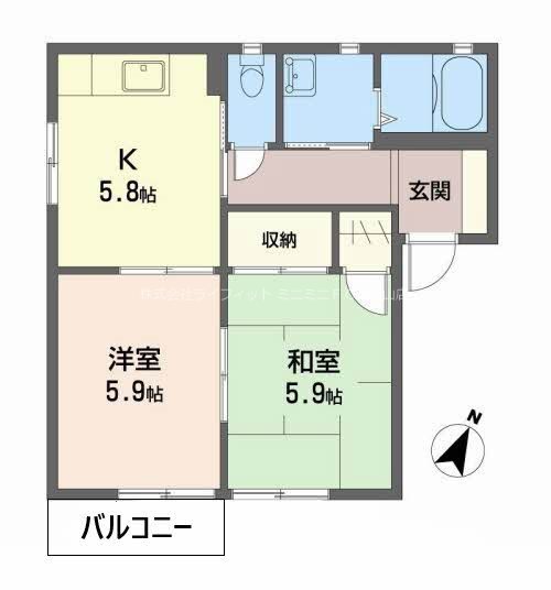 メゾン　ラッキービレッジⅡ 間取り