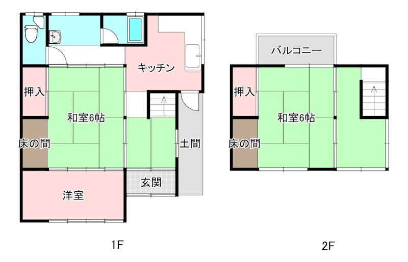 堀（本堀）借家 間取り
