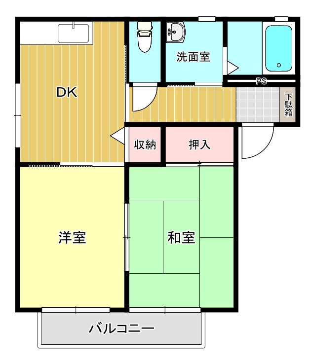 ヴィラ妙楽寺Ⅱ 間取り