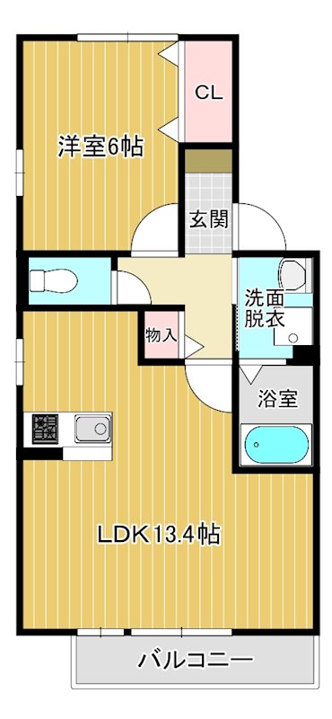 ウエストコートＢ 間取り