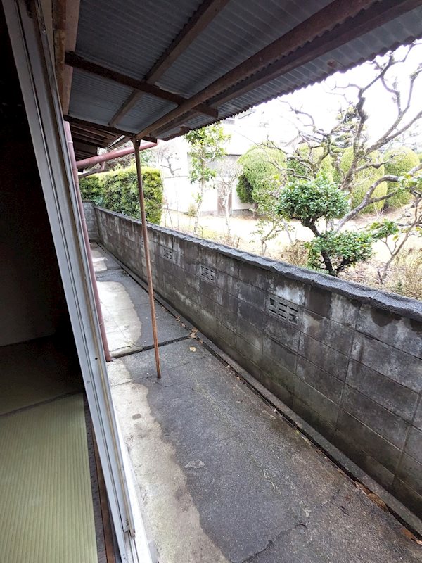 堀借家 ベランダ