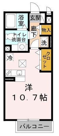 メゾン　ラ　トゥール　B棟 間取り