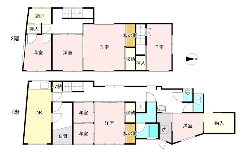 東岡町借家 間取り