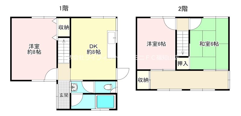 土師新町3丁目借家 間取り