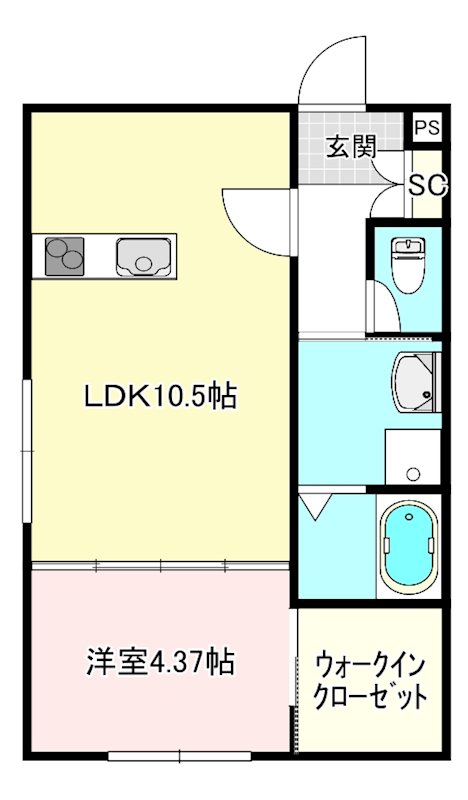 グラシエ土師　サウス 間取り