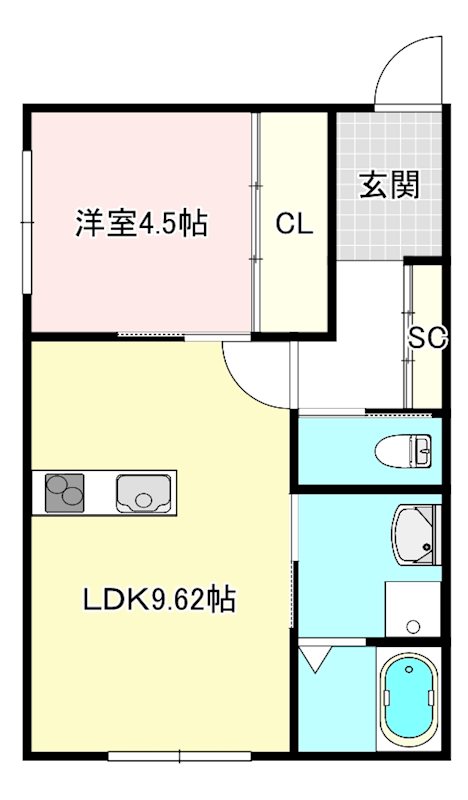 グラシエ土師　ノース 間取り