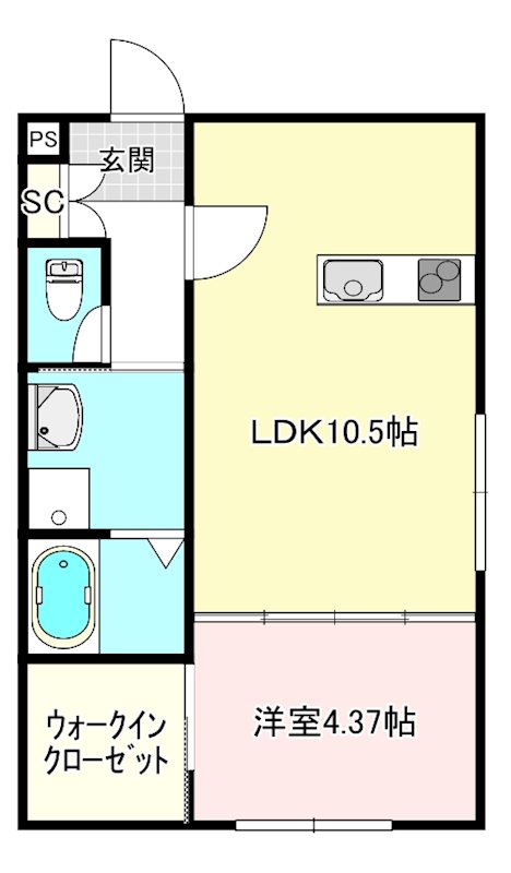 グラシエ土師　ノース 間取り