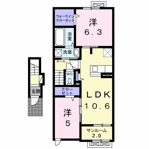 メゾン・シャトンⅡ 間取り