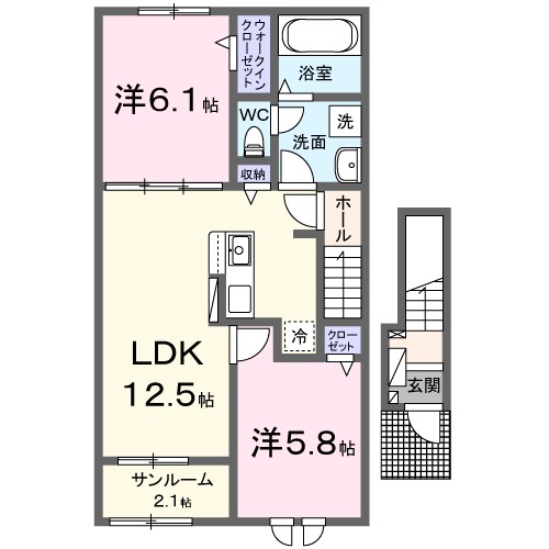 シャルム朝来 間取り