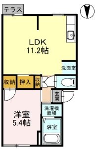 コーポ公手 間取り