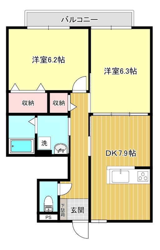 メゾン・ストークA棟 間取り