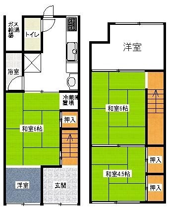 武田様上陰貸家 間取り