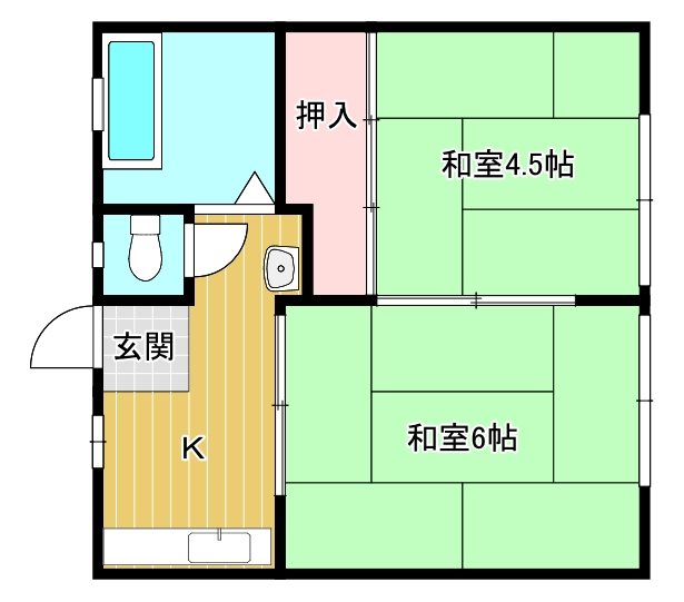 出石ハイツⅢ 間取り