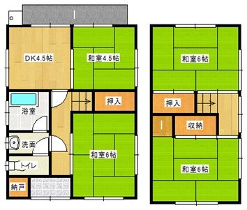 山田様上陰貸家192-3 間取り