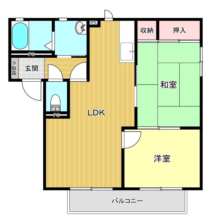 ヴィラ妙楽寺Ⅰ 間取り