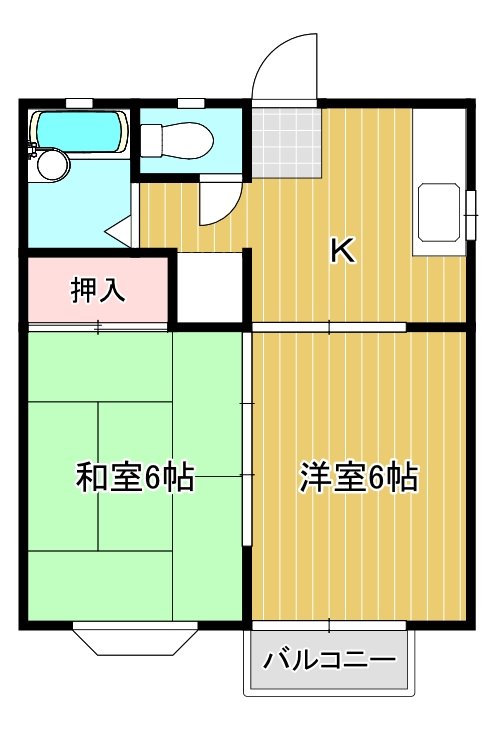 ハイツロアール21　Ⅱ 間取り