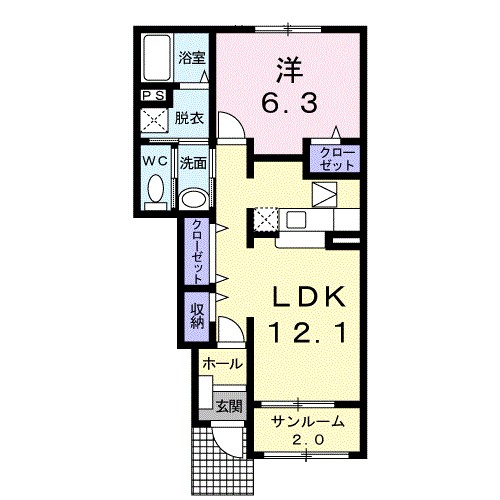 アルドール　エス 間取り