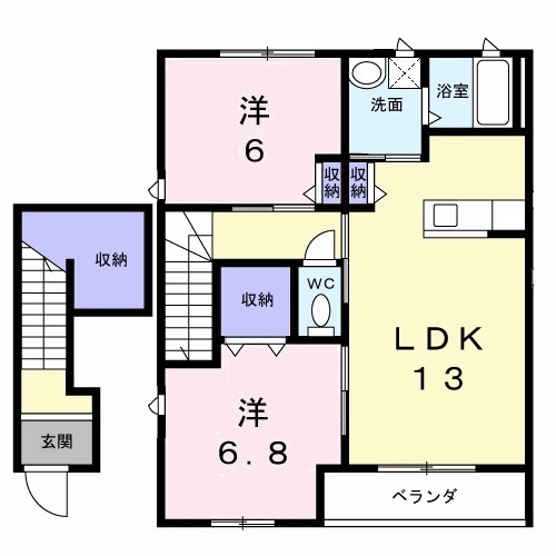 メゾンみやびＣ 間取り