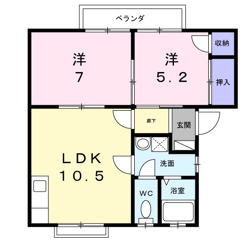 メゾンみやびＡ 間取り
