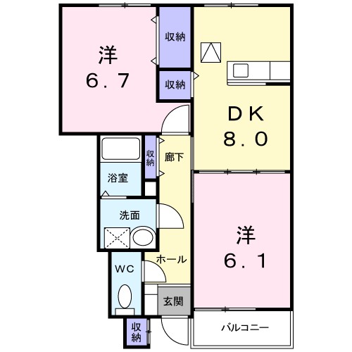 サンヒルズＡ 間取り