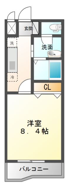 エルメゾン東羽合 間取り