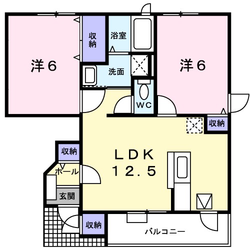 フィオーレ　Ⅱ 間取り