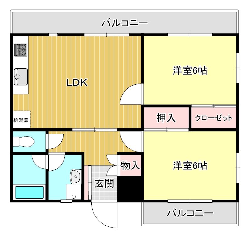 アメニティ豊岡Ⅲ 間取り