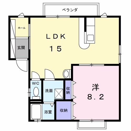 メゾンみやびＢ 間取り