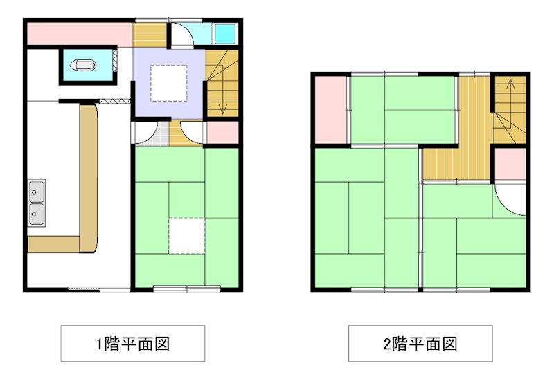 生田通り貸店舗兼住居2 間取り