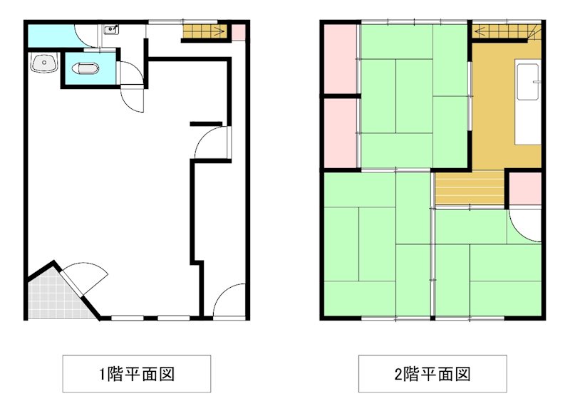 生田通り貸店舗兼住居1 間取り