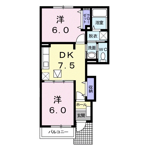 アルカンシエルⅡ 間取り
