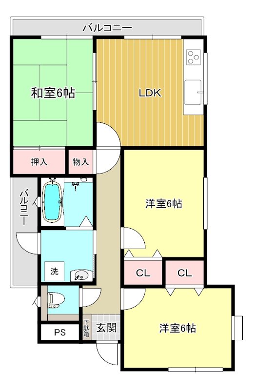 クレスト豊岡 間取り