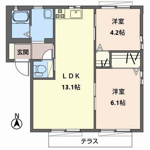 ヒルズプレイス北京都B 間取り