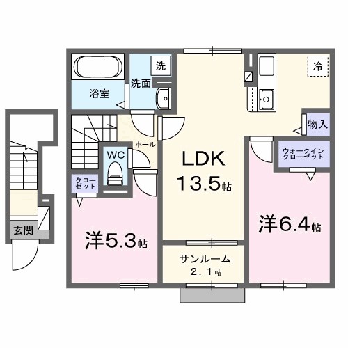 パイオニア　伏 間取り
