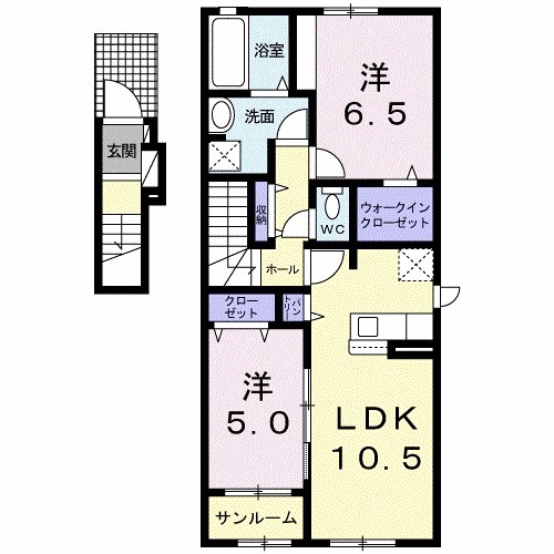 ベル　アンジュⅤ 間取り