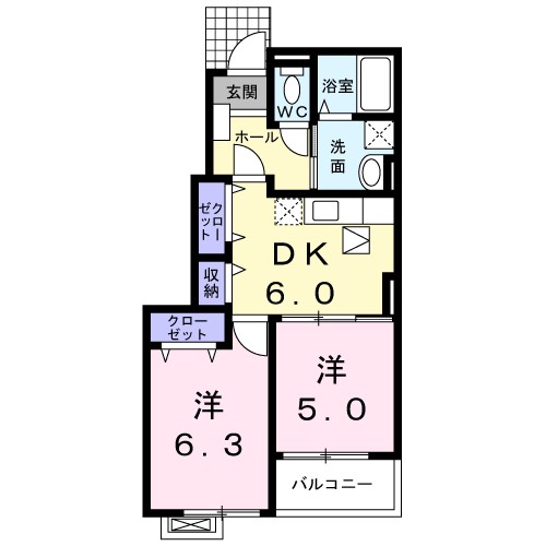 Ｍ．フルーレ 間取り