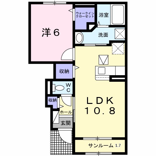 ホワイトストーク九日市 間取り