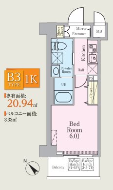 ＨＹ’ｓ　西横浜 間取り
