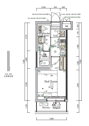 ＨＹ’ｓ　ＮＯＢＯＲＩＴＯ　ＢＬＯＳＳＯＭ 間取り