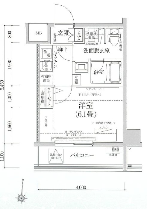 ティモーネプレミアム川崎イースト 間取り