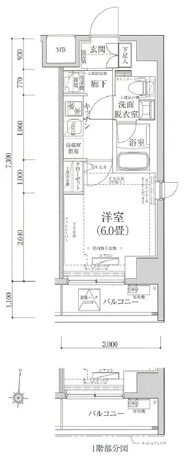 ティモーネプレミアム川崎イースト 間取り