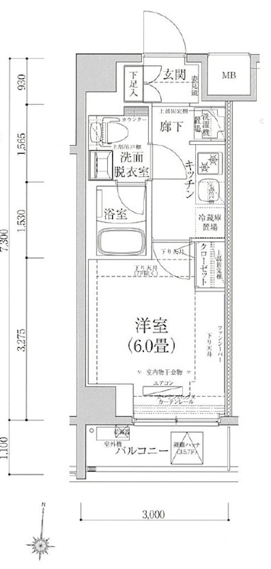 ティモーネプレミアム川崎イースト 間取り