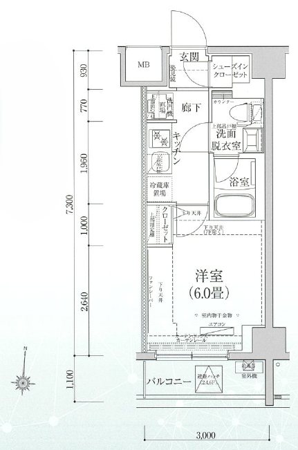 ティモーネプレミアム川崎イースト 間取り