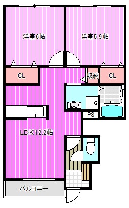 クレールヴィラ 間取り