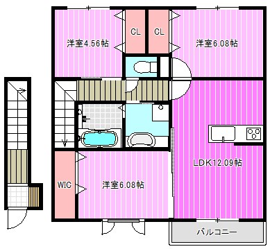 グランツコート三笠　C棟 間取り